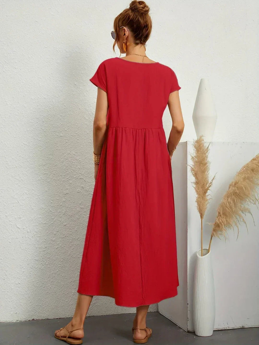 Gabrielle™ — Vestido midi fluido elegancia atemporal