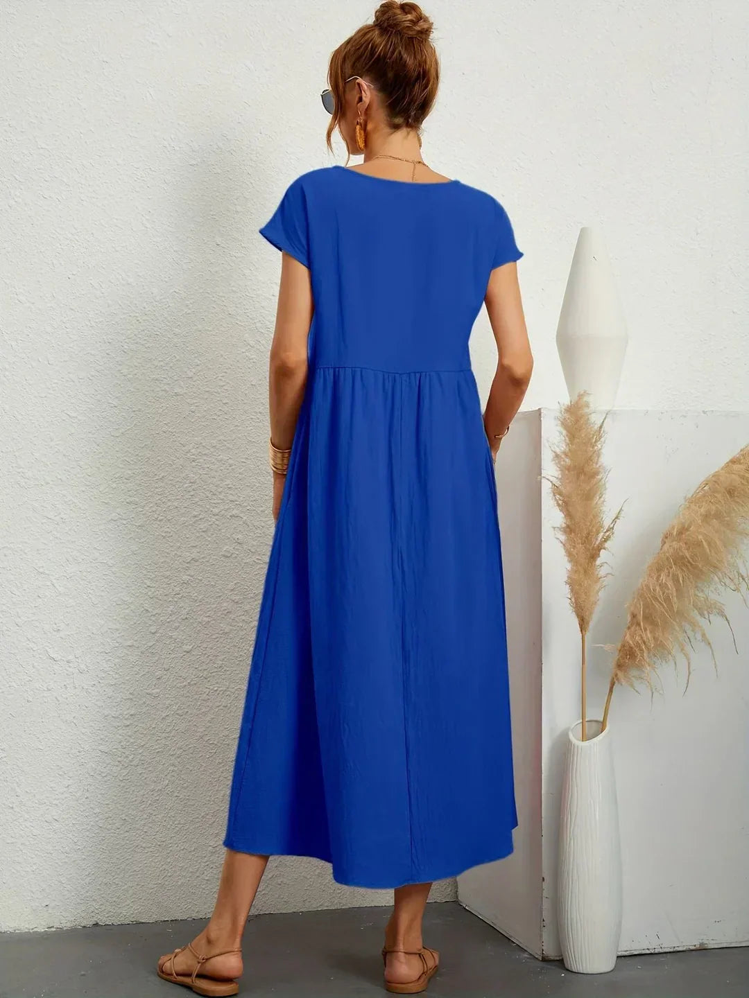 Gabrielle™ — Vestido midi fluido elegancia atemporal