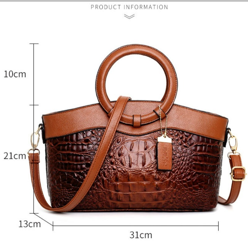 Oriana - Bolso de Cocodrilo con Gradiente Retro