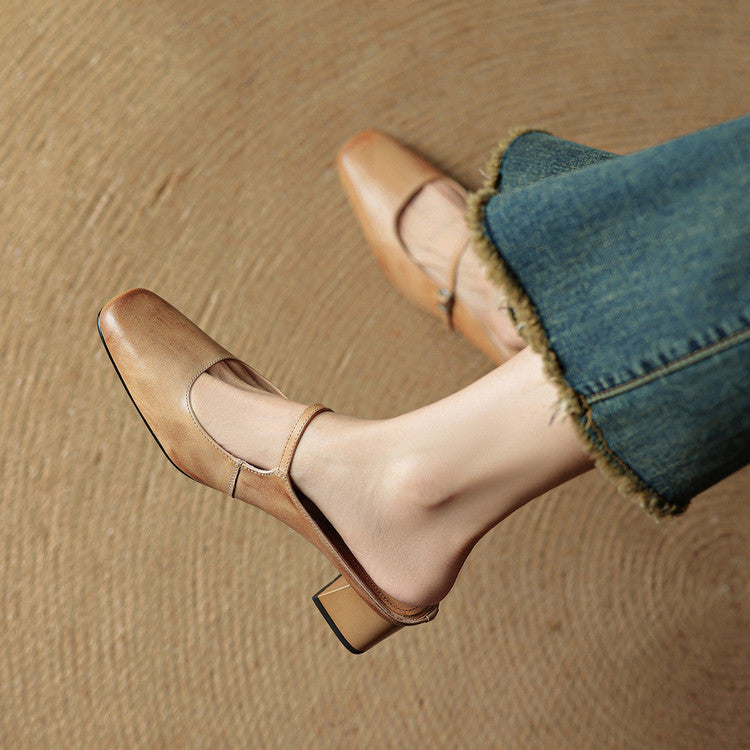 Alicia – Mules de Piel Natural