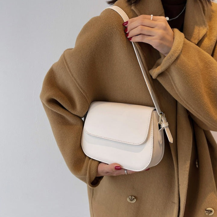 Eldborg | Elegante bolso de hombro en tono nude apagado