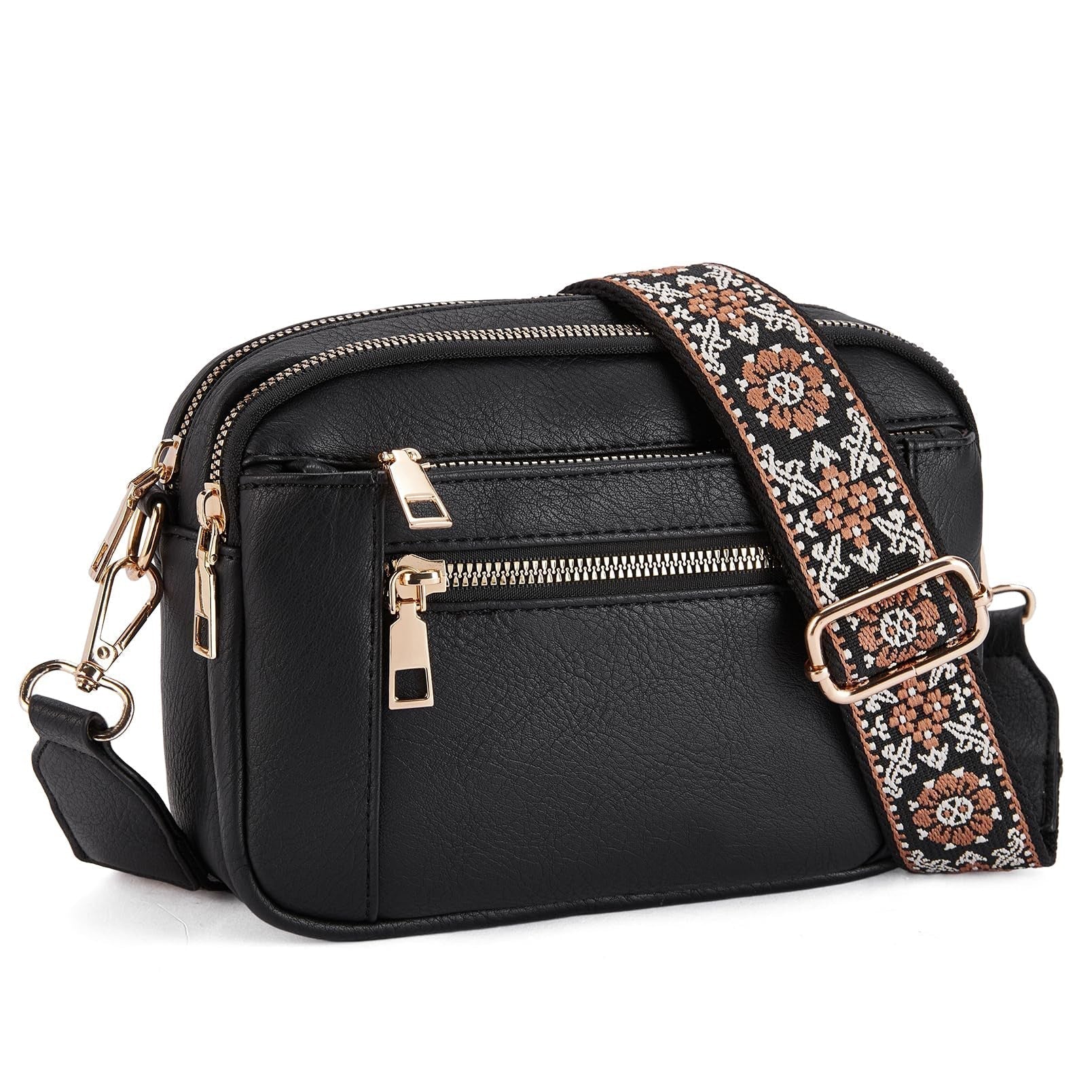 Erikka | Elegante bolso cruzado con correa ajustable con estampado