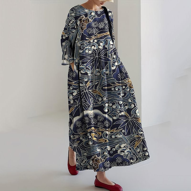 DELILAH – VESTIDO MAXI DE FLORES AEROSAS