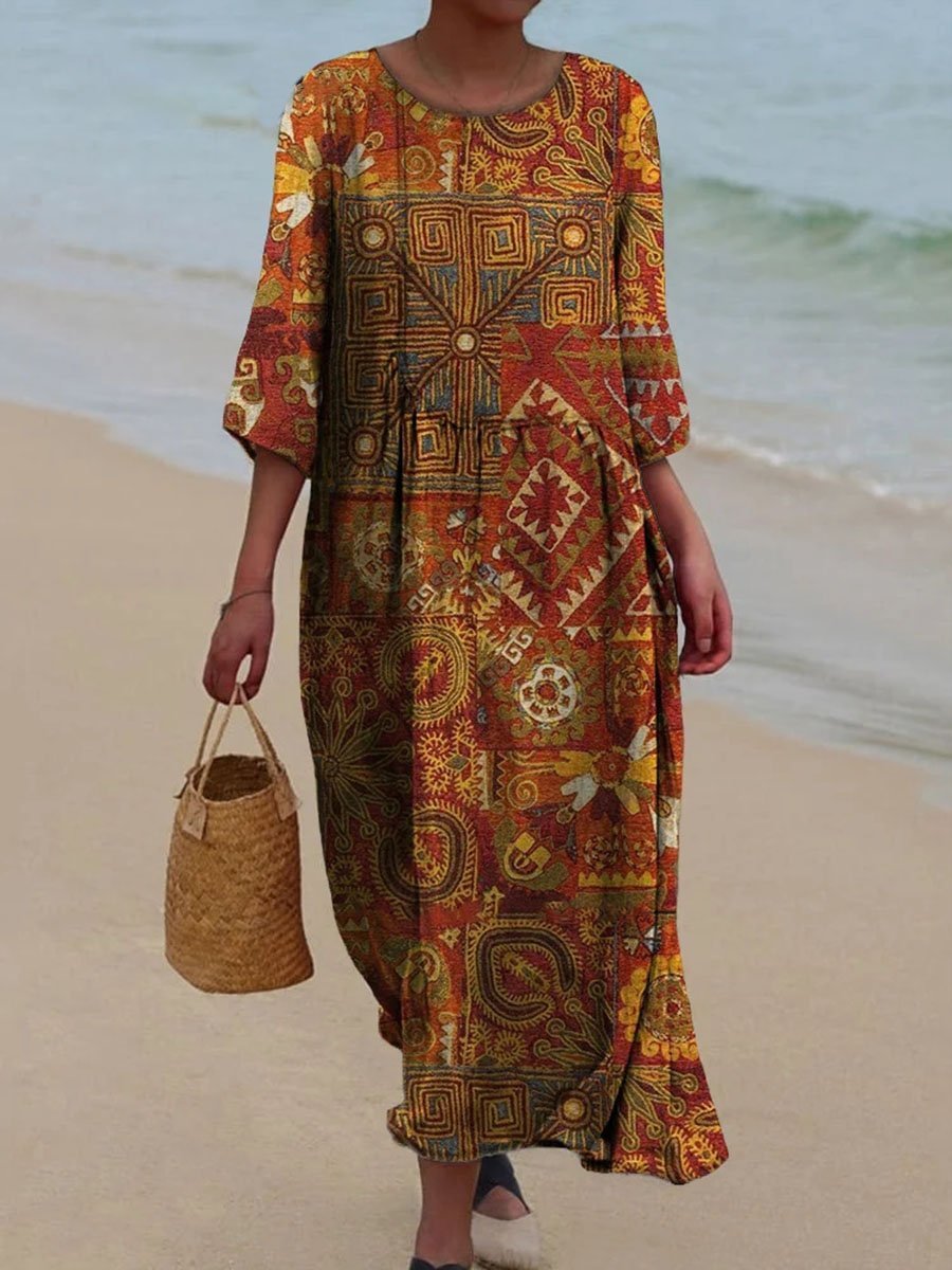 DELILAH – VESTIDO MAXI DE FLORES AEROSAS