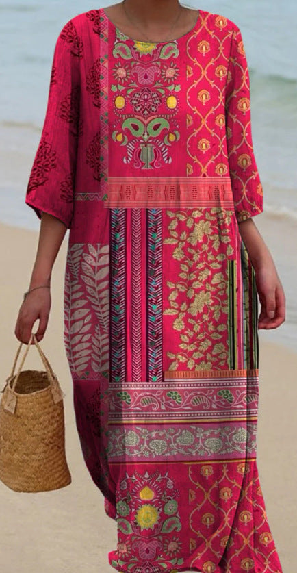 DELILAH – VESTIDO MAXI DE FLORES AEROSAS