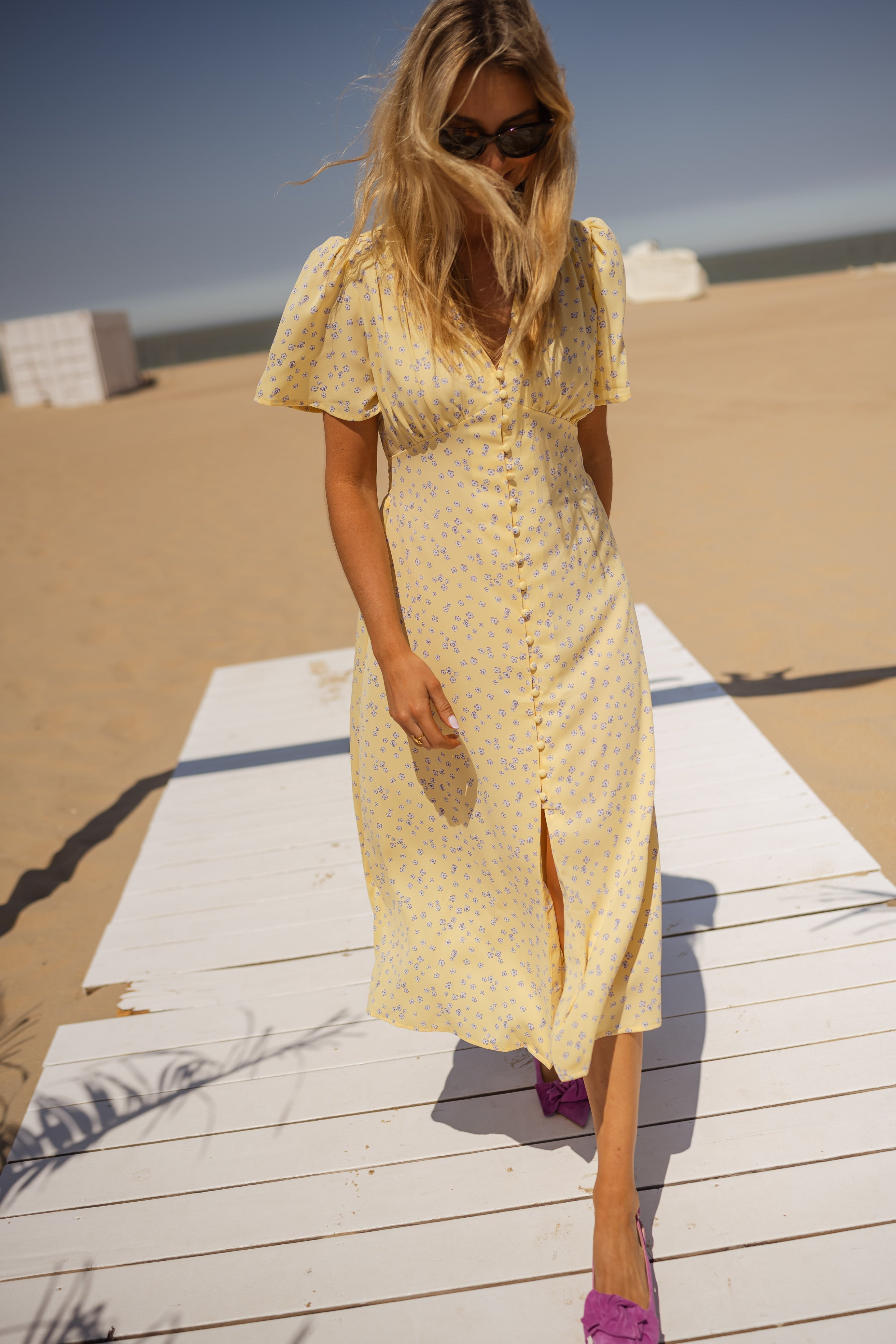 Diana™ | El Vestido Midi Floral de Verano