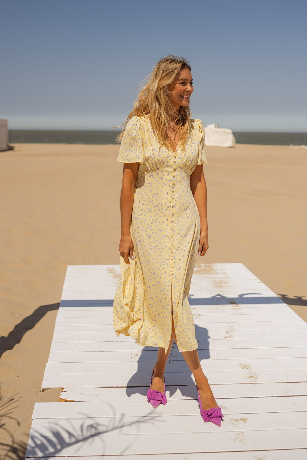 Diana™ | El Vestido Midi Floral de Verano