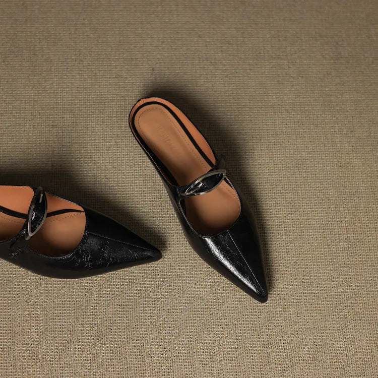 Clara – Mules de Piel Natural