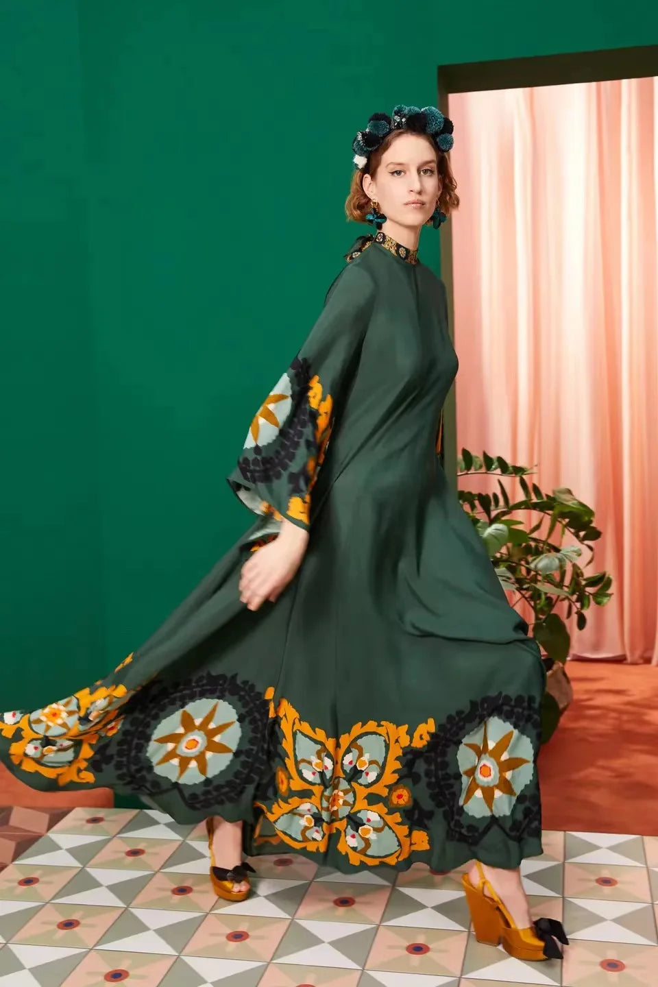 Vestido Maxi Floral Sculpted Elegance™
