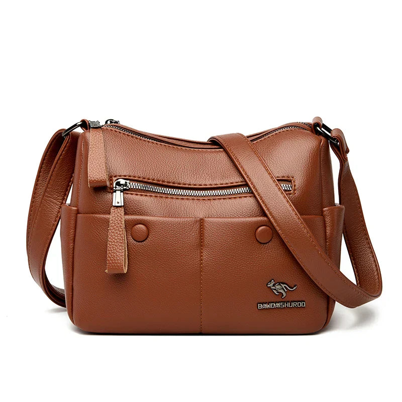 Bolso de Cuero Genuino Corvella