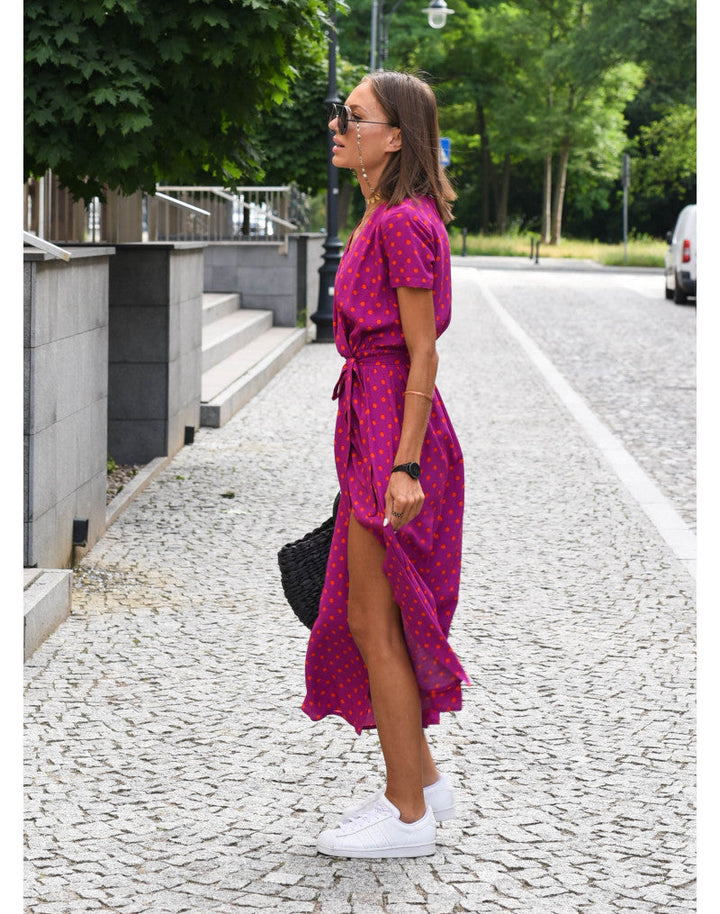 Paloma | Elegante vestido con cuello de pico