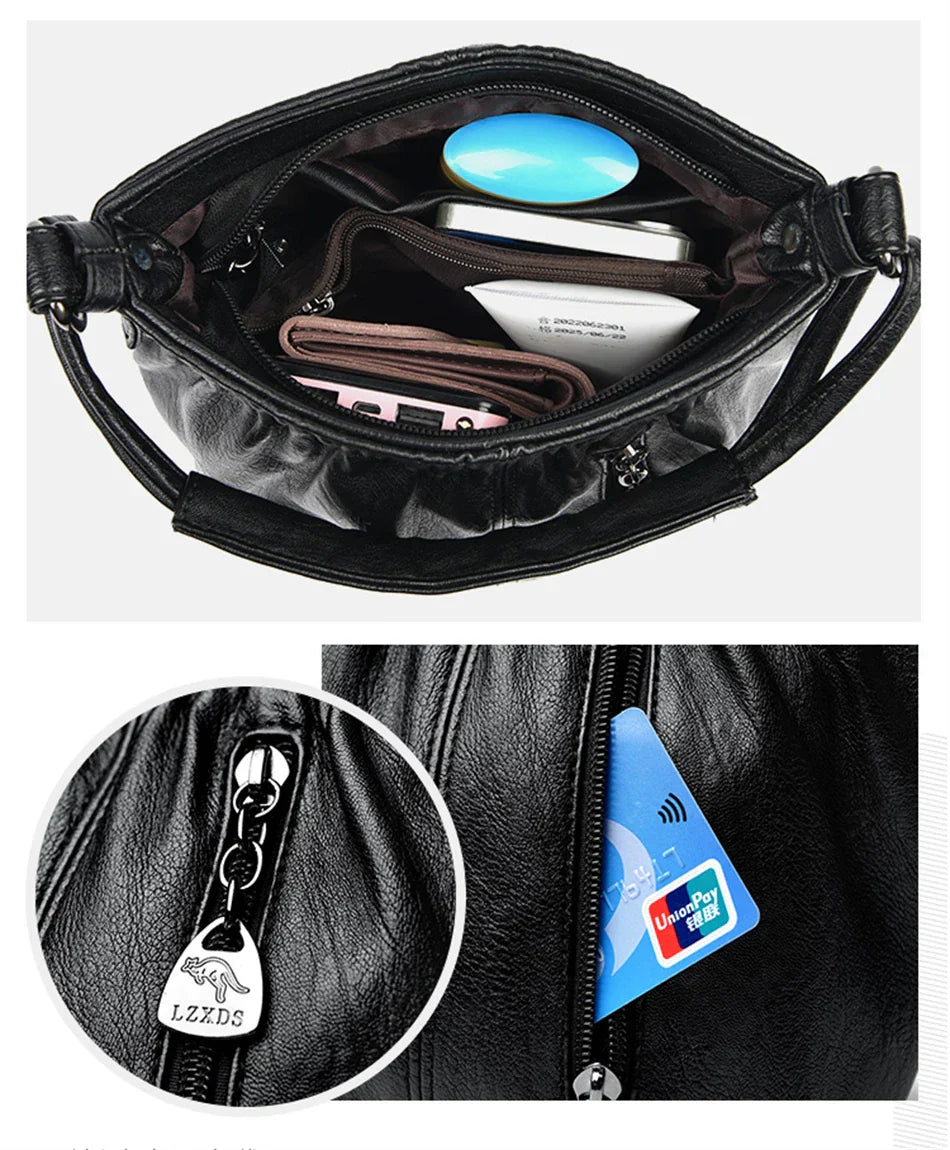 Waverly - Bolso de Mano Multi-Capa Contemporáneo
