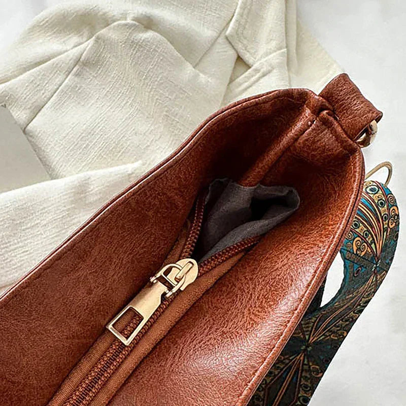 Embjørg | Bolso de Hombro Clásico con Correa Ajustable y Patrón