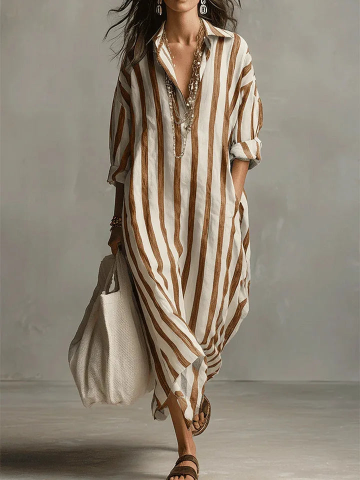 Pepa | Vestido camisa largo