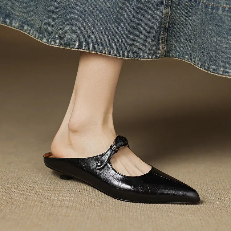 Clara – Mules de Piel Natural