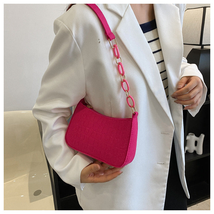 Magnella | Elegante bolso de hombro con diseño de piel de cocodrilo