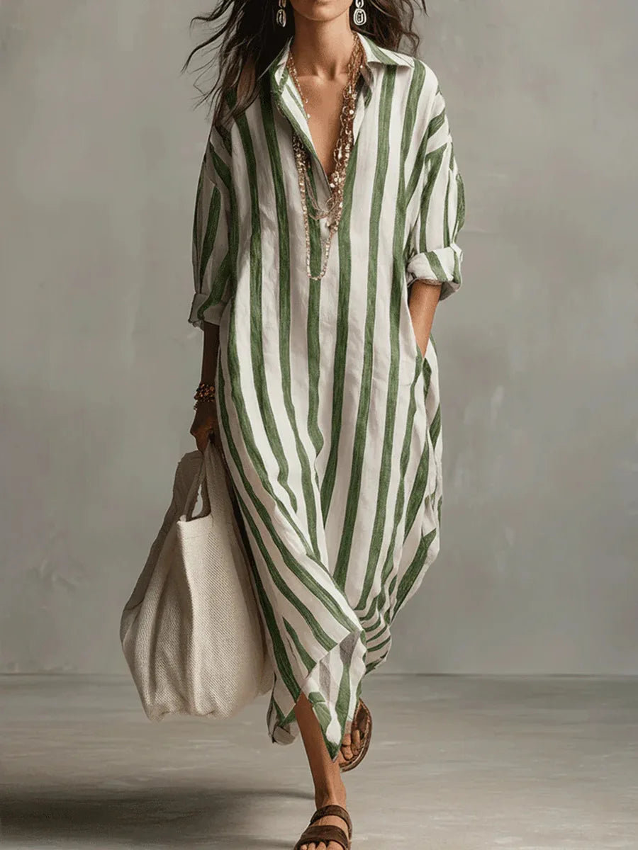 Pepa | Vestido camisa largo