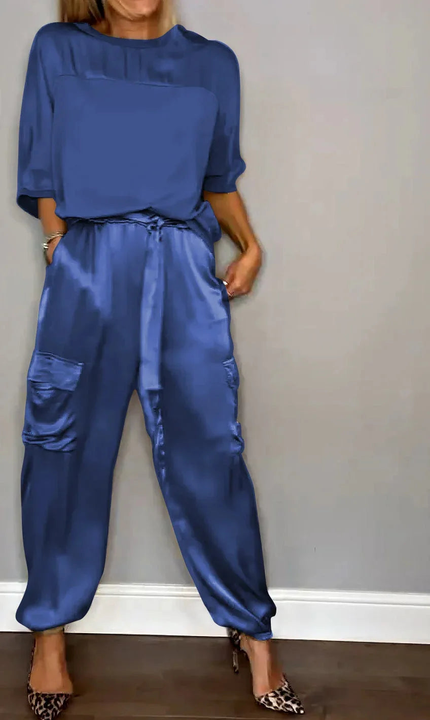 Claudia | Conjunto de Dos Piezas Lujoso Fluyente