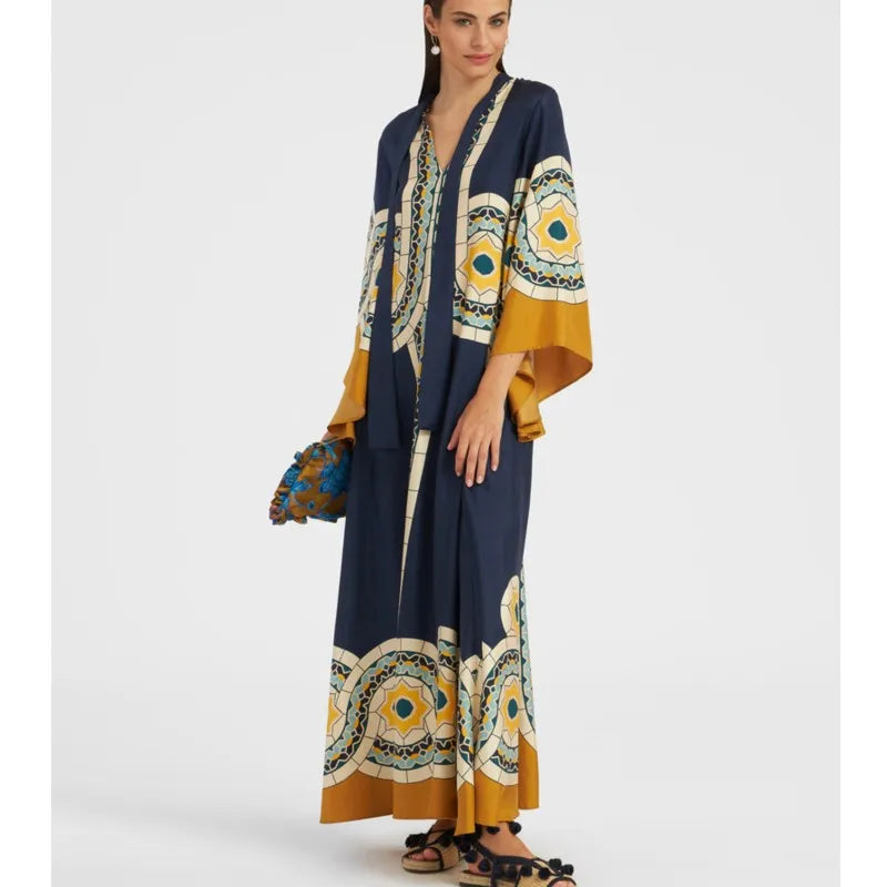 Vestido Maxi Floral Sculpted Elegance™