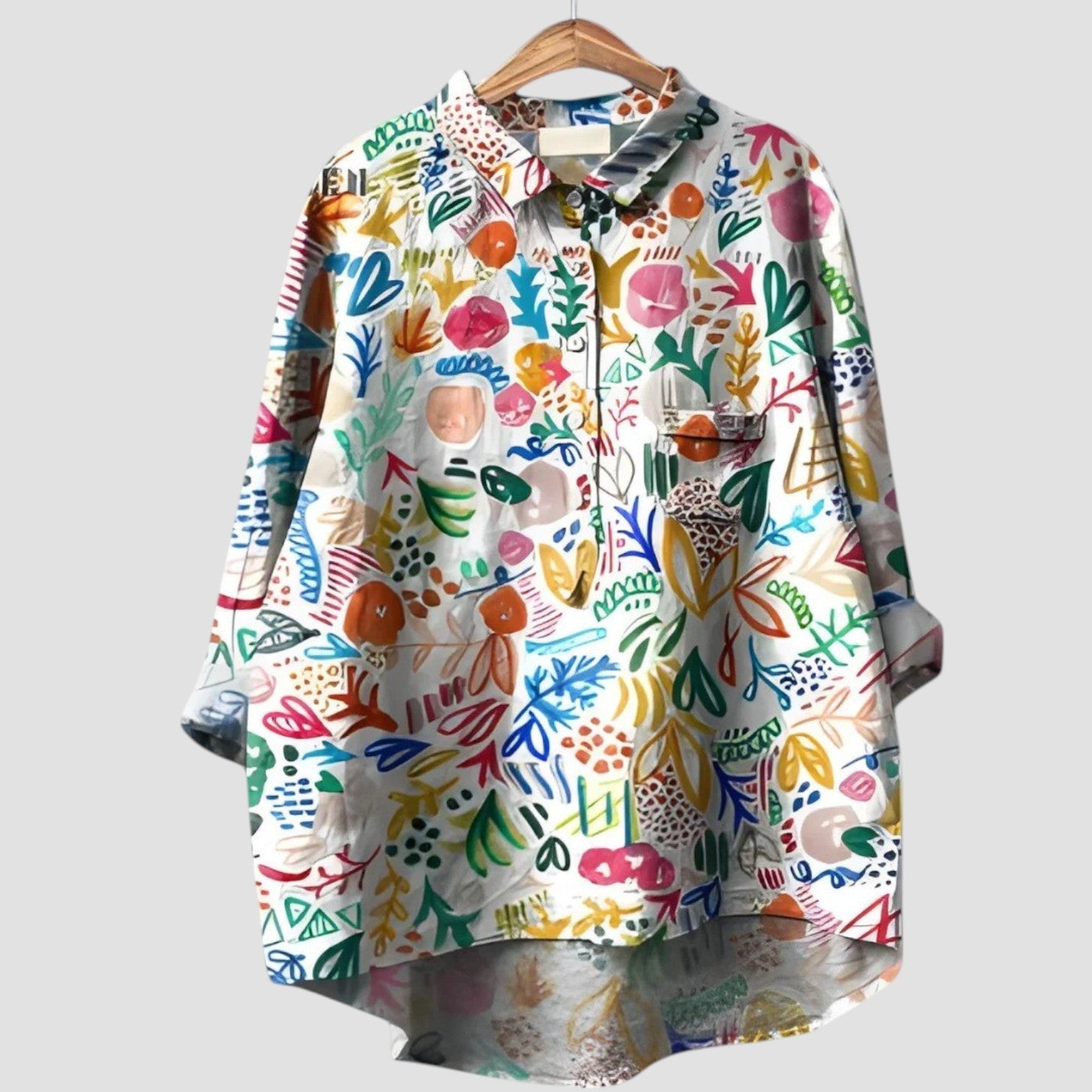 Zanira™ | 2025 – Blusa de Artista Abstracto