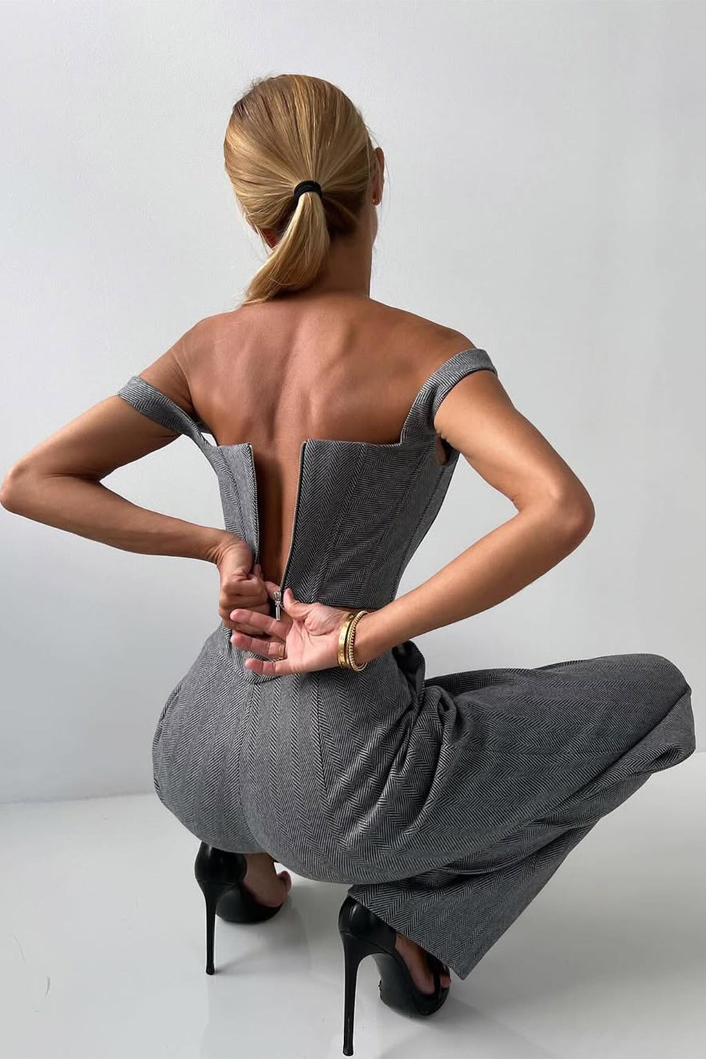 Grace | Conjunto de Tres Piezas con Blazer de Doble Botón