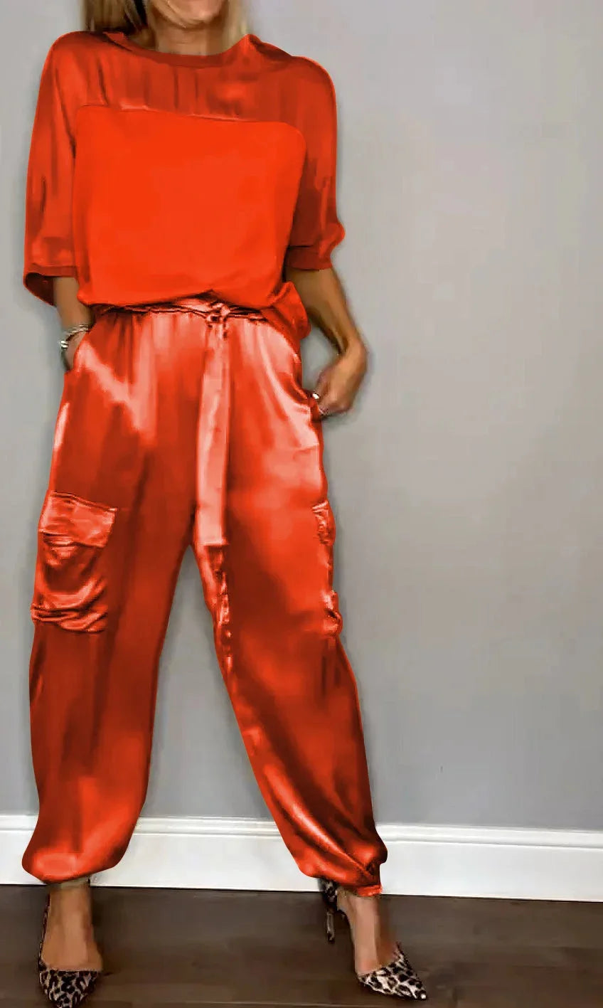 Claudia | Conjunto de Dos Piezas Lujoso Fluyente