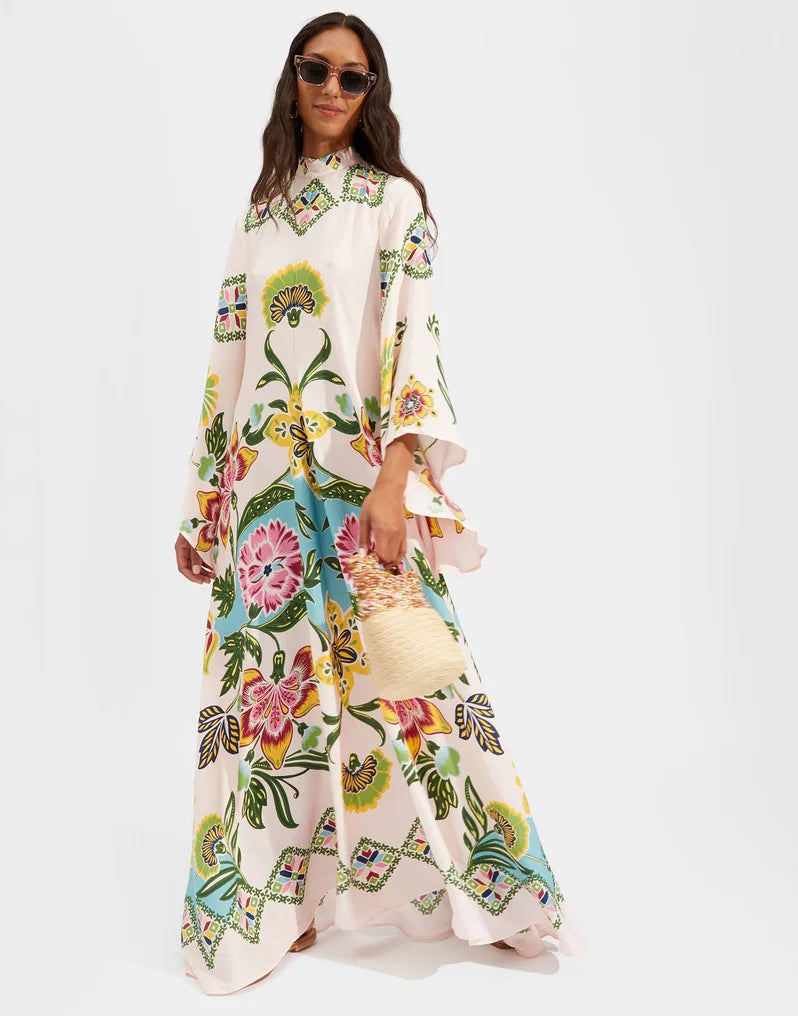 Vestido Maxi Floral Sculpted Elegance™