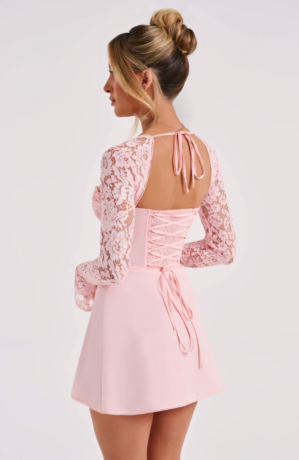 VESTIDO MINI ANGELA - ROSA