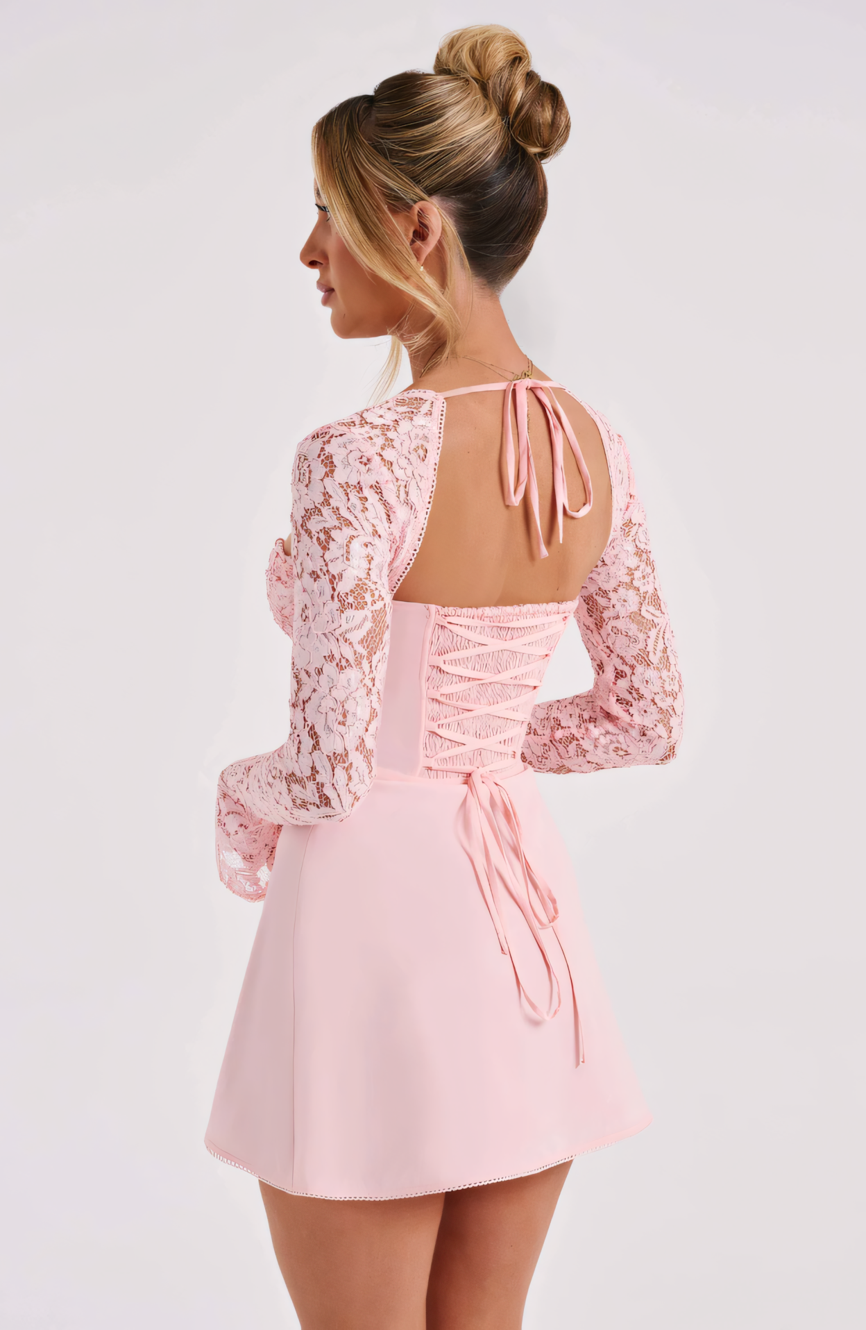 VESTIDO MINI ANGELA - ROSA