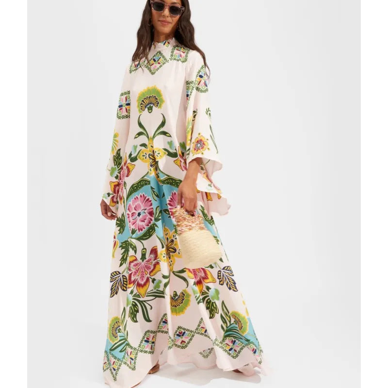 Vestido Maxi Floral Sculpted Elegance™