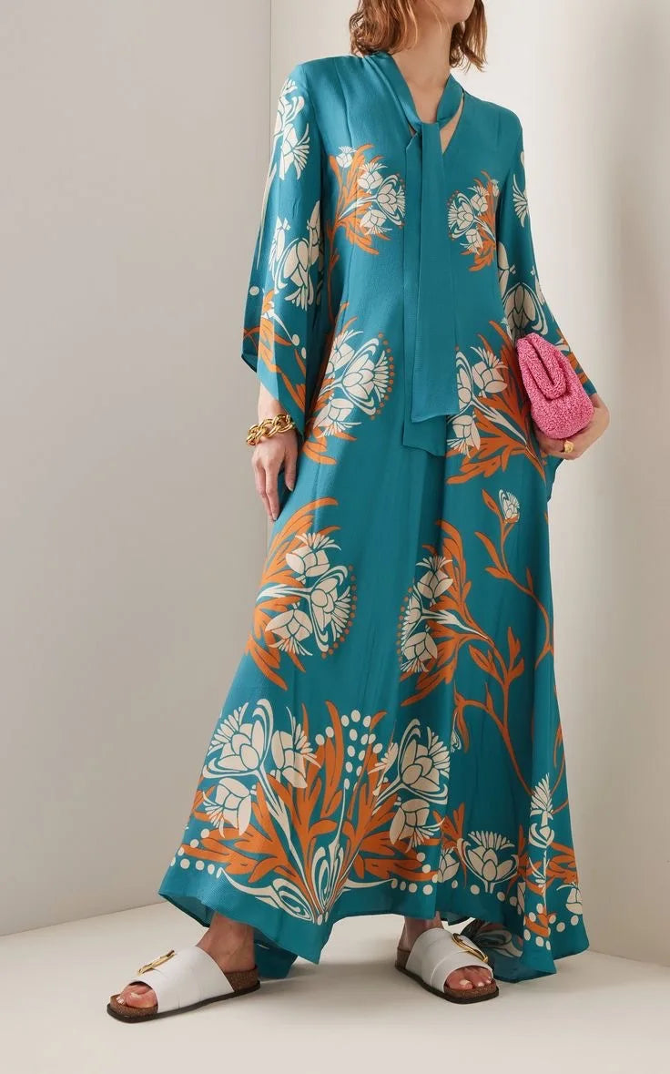 Vestido Maxi Floral Sculpted Elegance™