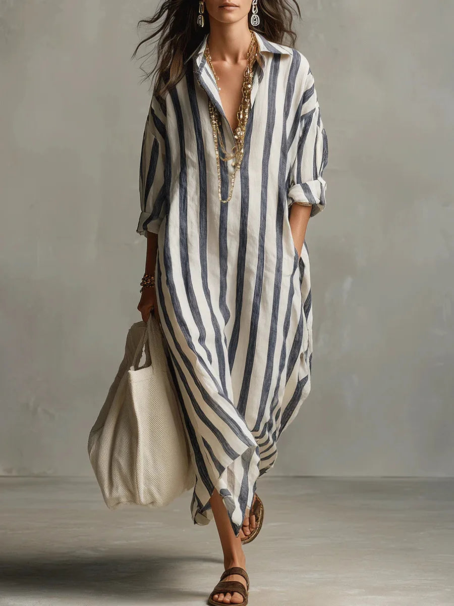 Pepa | Vestido camisa largo