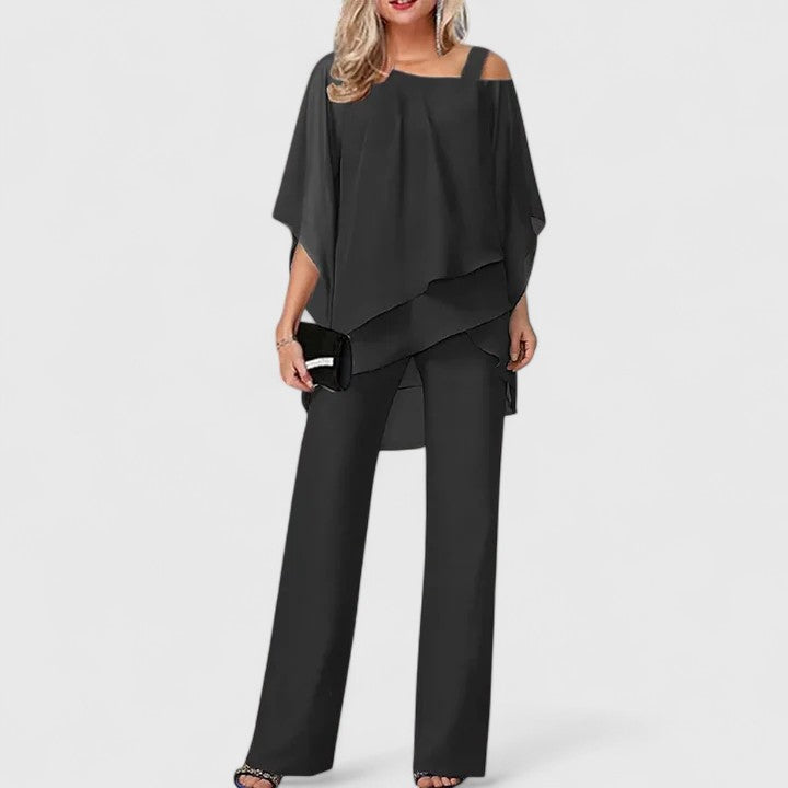 ZEPHYRAEN – CONJUNTO DE PANTALÓN DE DOS PIEZAS ELEGANTE