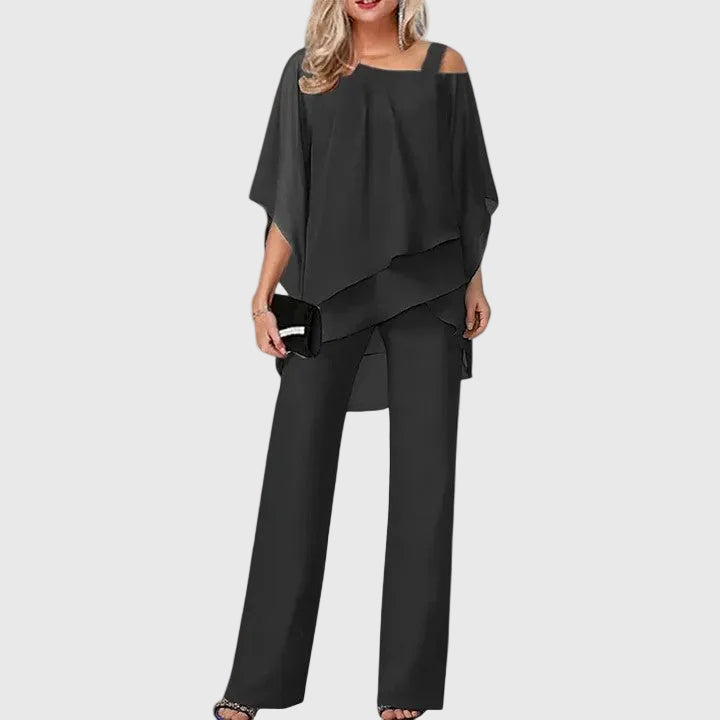 Serenidad | Conjunto de Pantalones Elegante de Dos Piezas