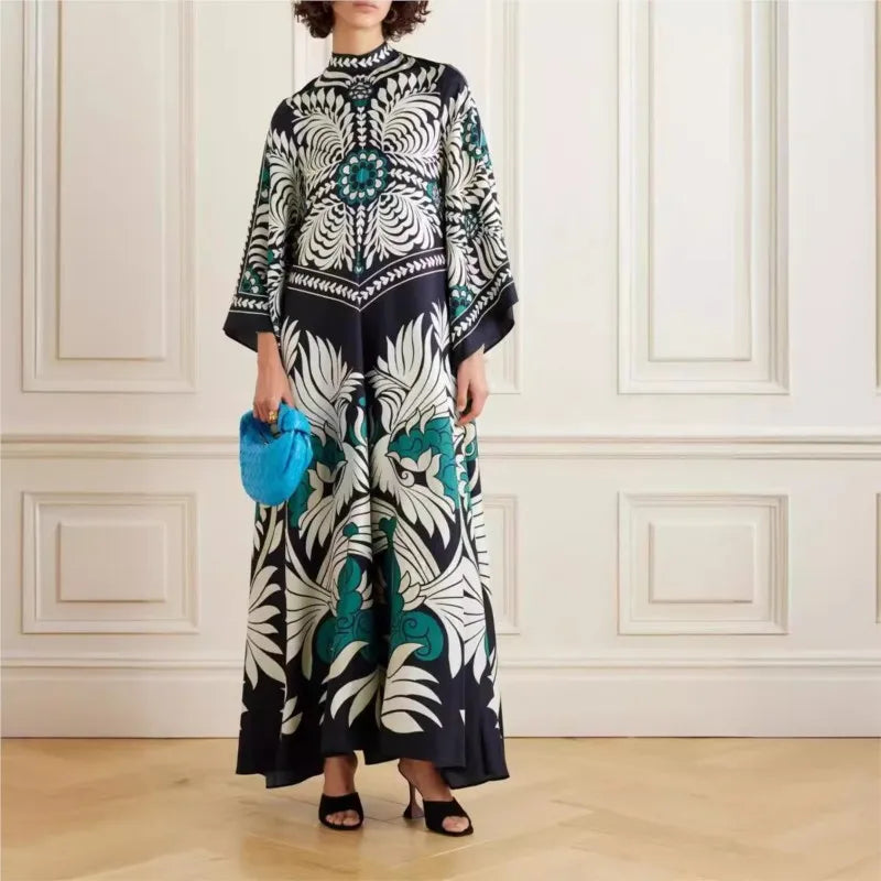 Vestido Maxi Floral Sculpted Elegance™