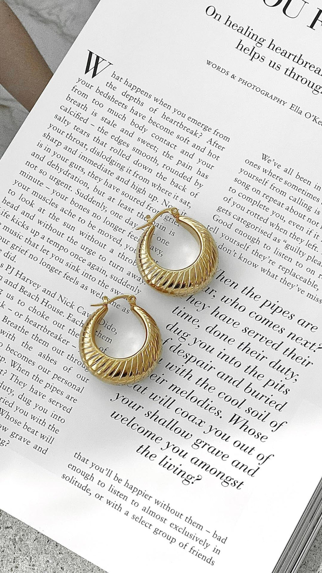 Sloane | Pendientes de Aro Baño de Oro