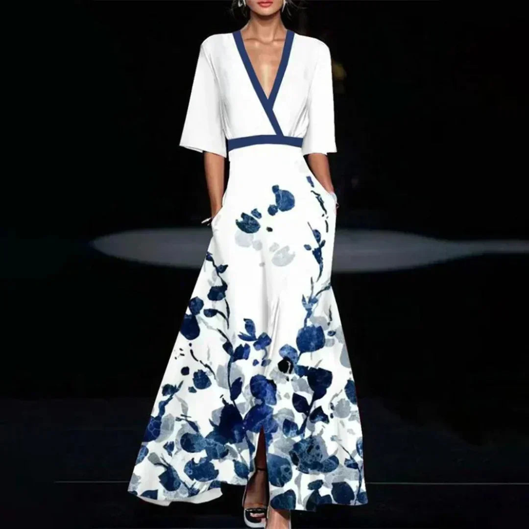 Jamie - Vestido Elegante con Patrón de Flores