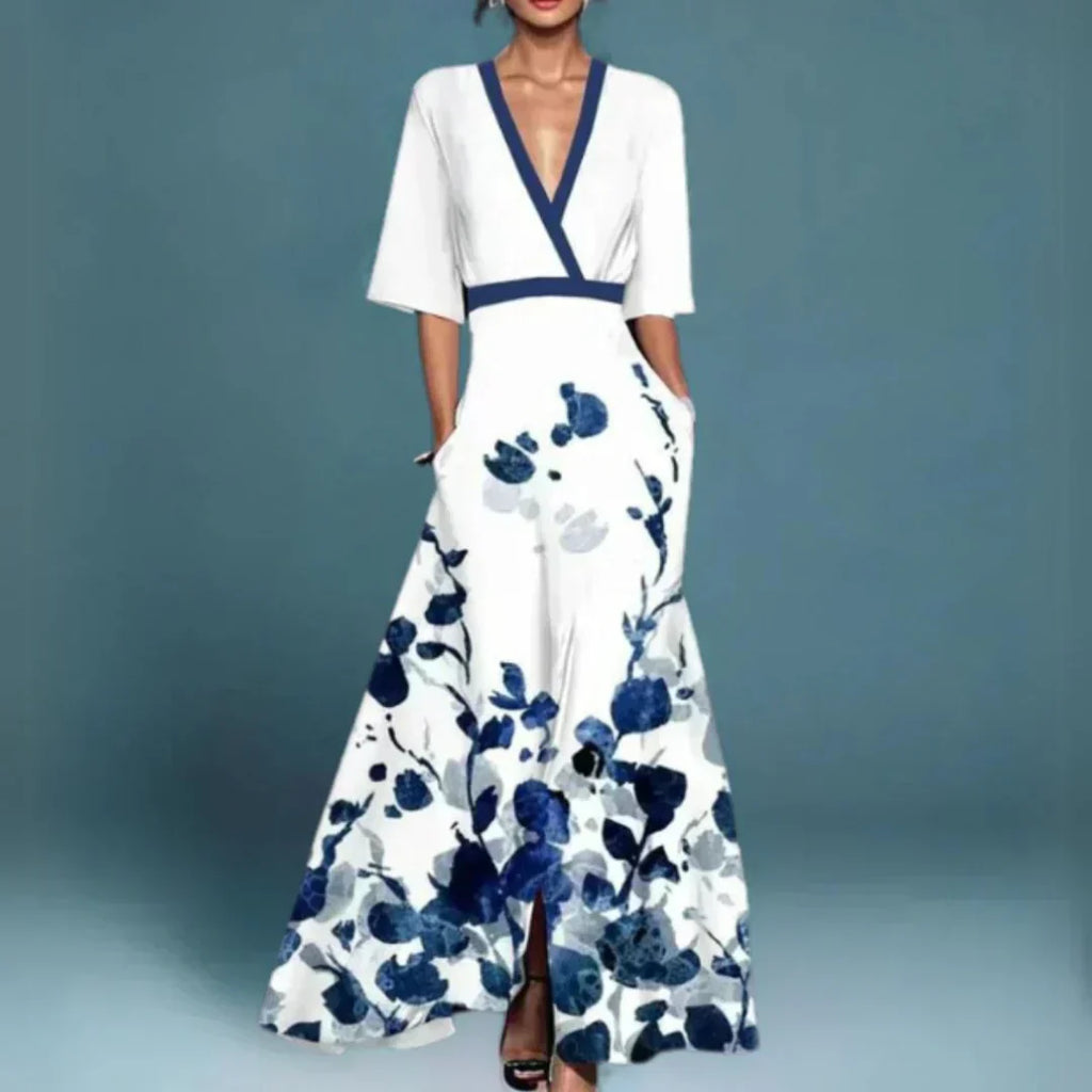 Jamie - Vestido Elegante con Patrón de Flores