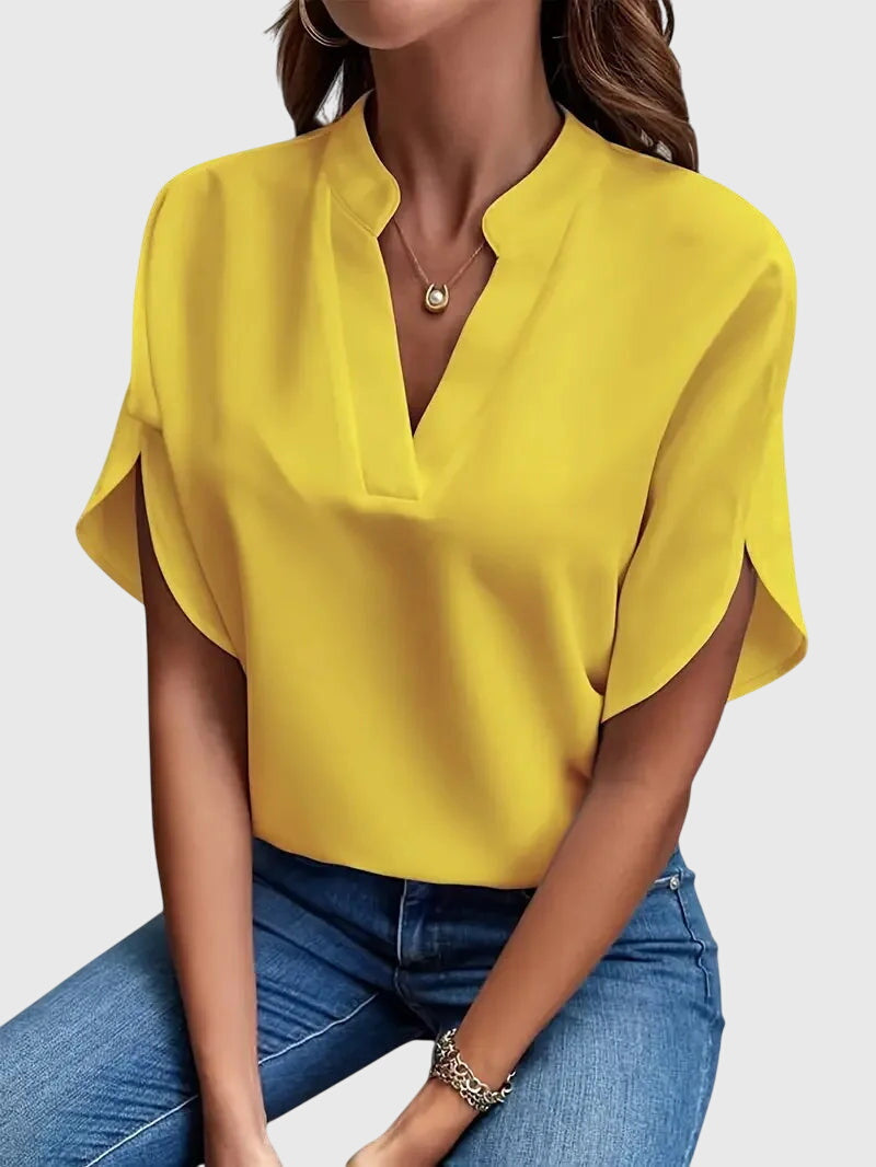 Beatrix™ | Camisa V-Neck Suave y Elegante