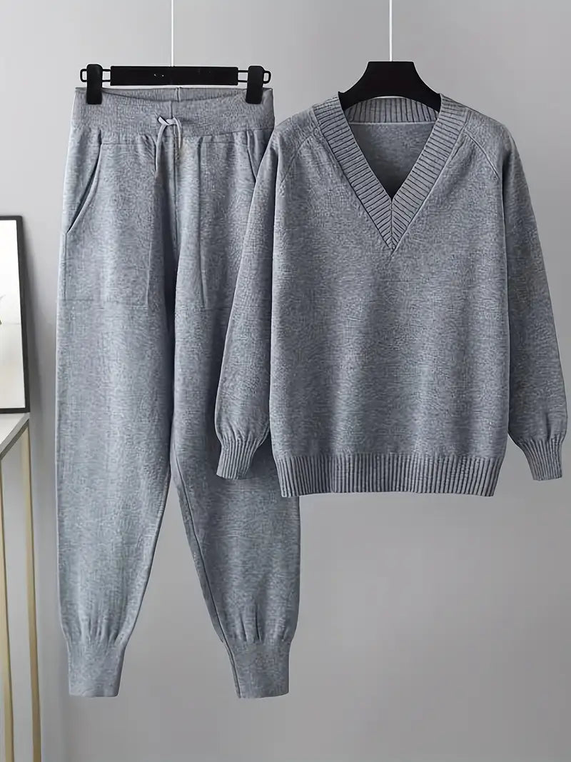 MORGAN – CONJUNTO DE LOUNGE DE DOS PIEZAS DE TEJIDO CÓMODO