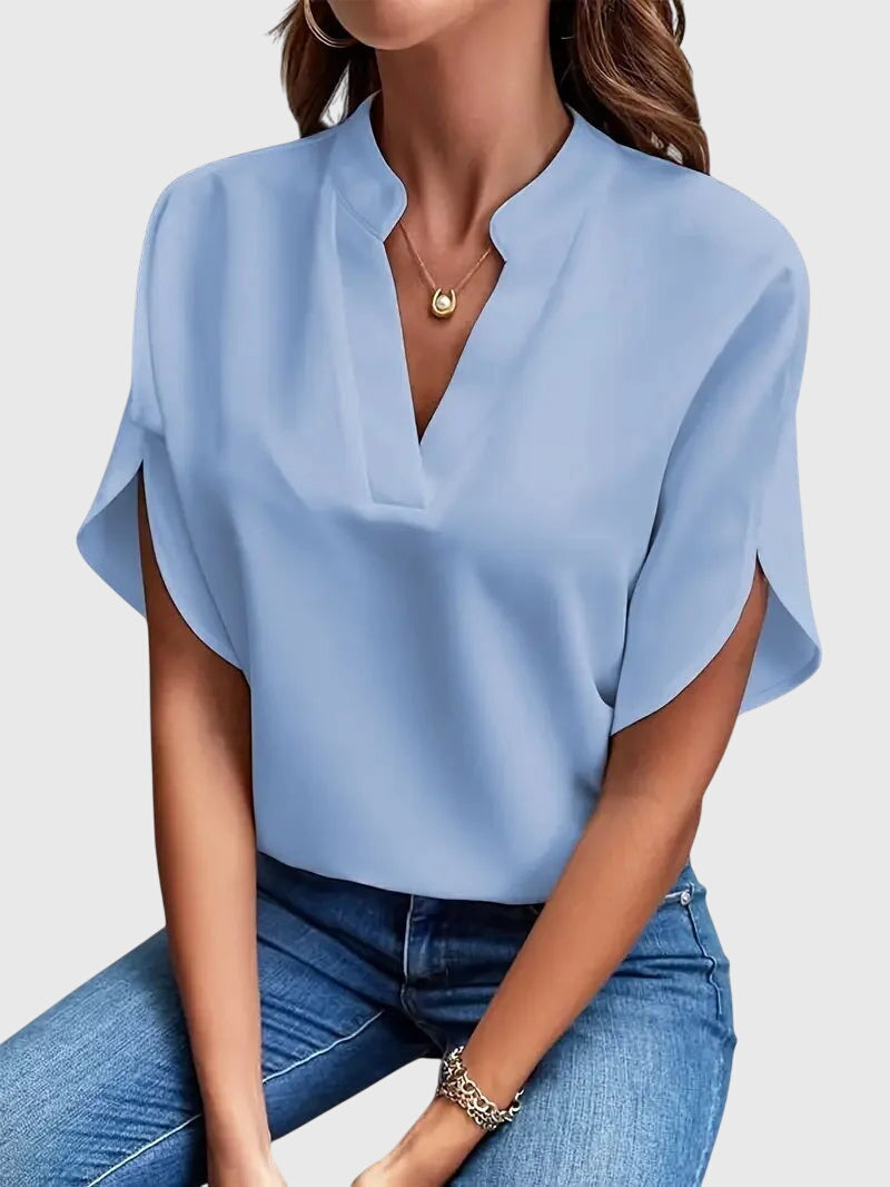 Beatrix™ | Camisa V-Neck Suave y Elegante