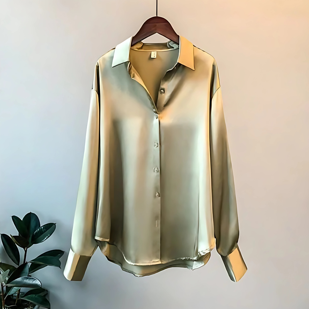 Celine – Blusa Clásica con Botones