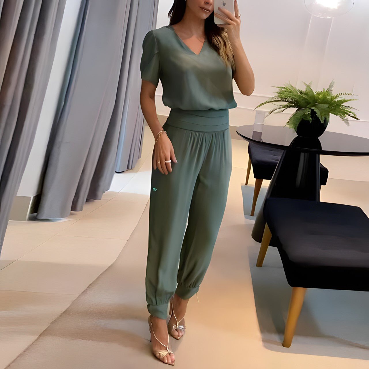 Charlotte | Conjunto de Blusa y Pantalones a la Moda