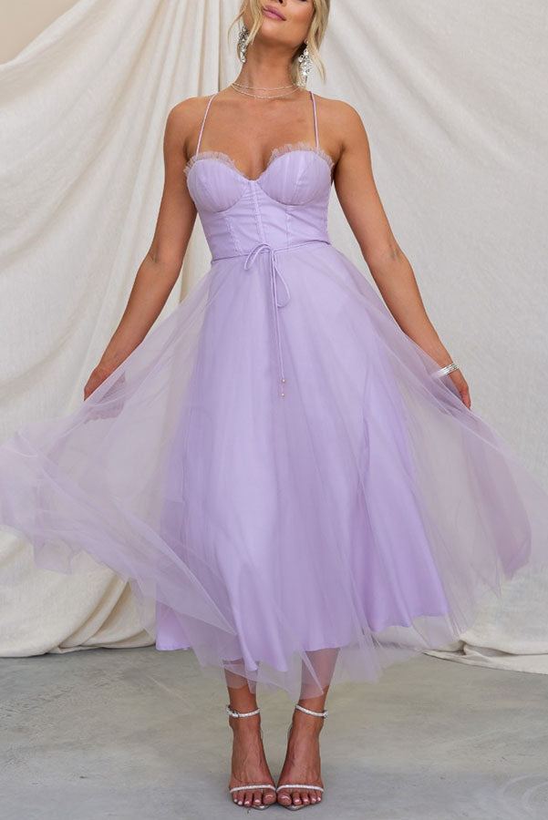Vestido Largo Elegante con Bustier - Vestido de Ceremonia Fluido