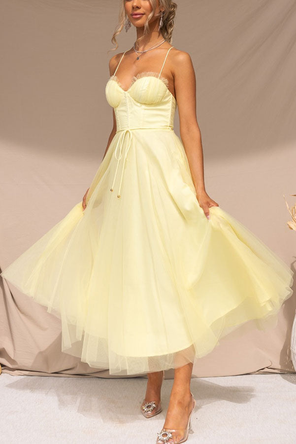 Vestido Largo Elegante con Bustier - Vestido de Ceremonia Fluido