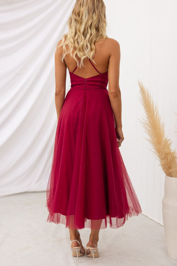 Vestido Largo Elegante con Bustier - Vestido de Ceremonia Fluido