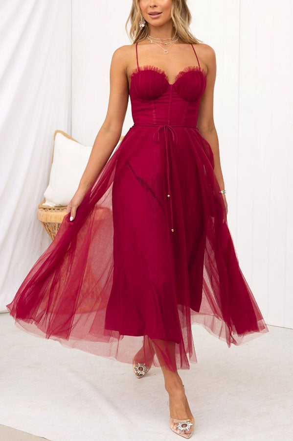 Vestido Largo Elegante con Bustier - Vestido de Ceremonia Fluido
