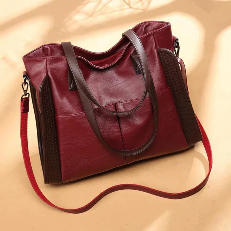 Bolso de Cuero Clásico Indigo