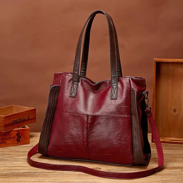 Bolso de Cuero Clásico Indigo
