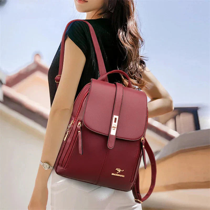 Mochila de Cuero Alisa